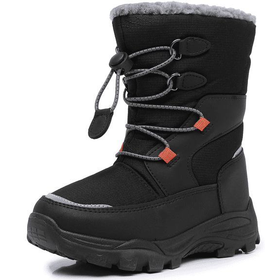 Blikcon Boys Snow Boots Water-Resistant Slip Resistant Warm Winter Shoes (Toddler/Little Kid)