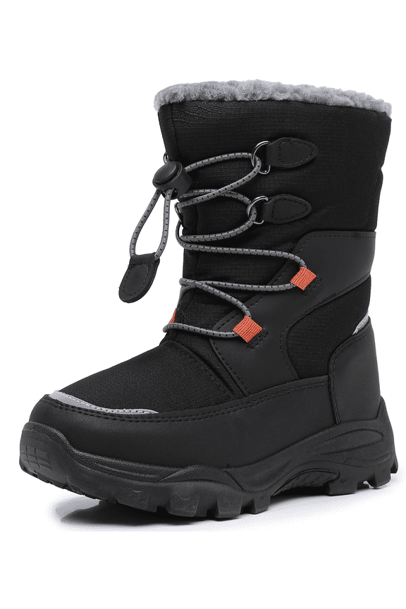 Boys Snow Boots Water-Resistant Slip Resistant Warm Winter Shoes (Toddler/Little Kid)