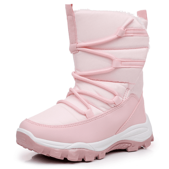 Blikcon Girls Snow Boots Water-Resistant Slip Resistant Warm Winter Shoes (Little Kid/Big Kid)