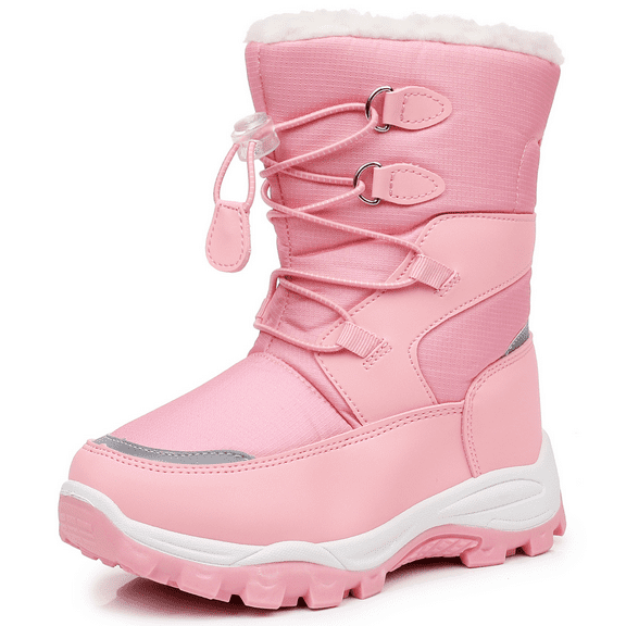Blikcon Girls Snow Boots Water-Resistant Slip Resistant Warm Winter Shoes (Toddler/Little Kid)