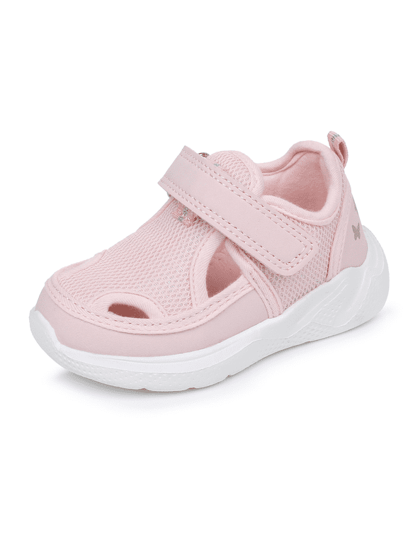 Infant & Toddler Boys and Girls Closed-Toe Sandals – Breathable Mesh First Walker Shoes with Adjustable Strap, Lightweight Non-Slip Summer Shoes for 6–24 Months