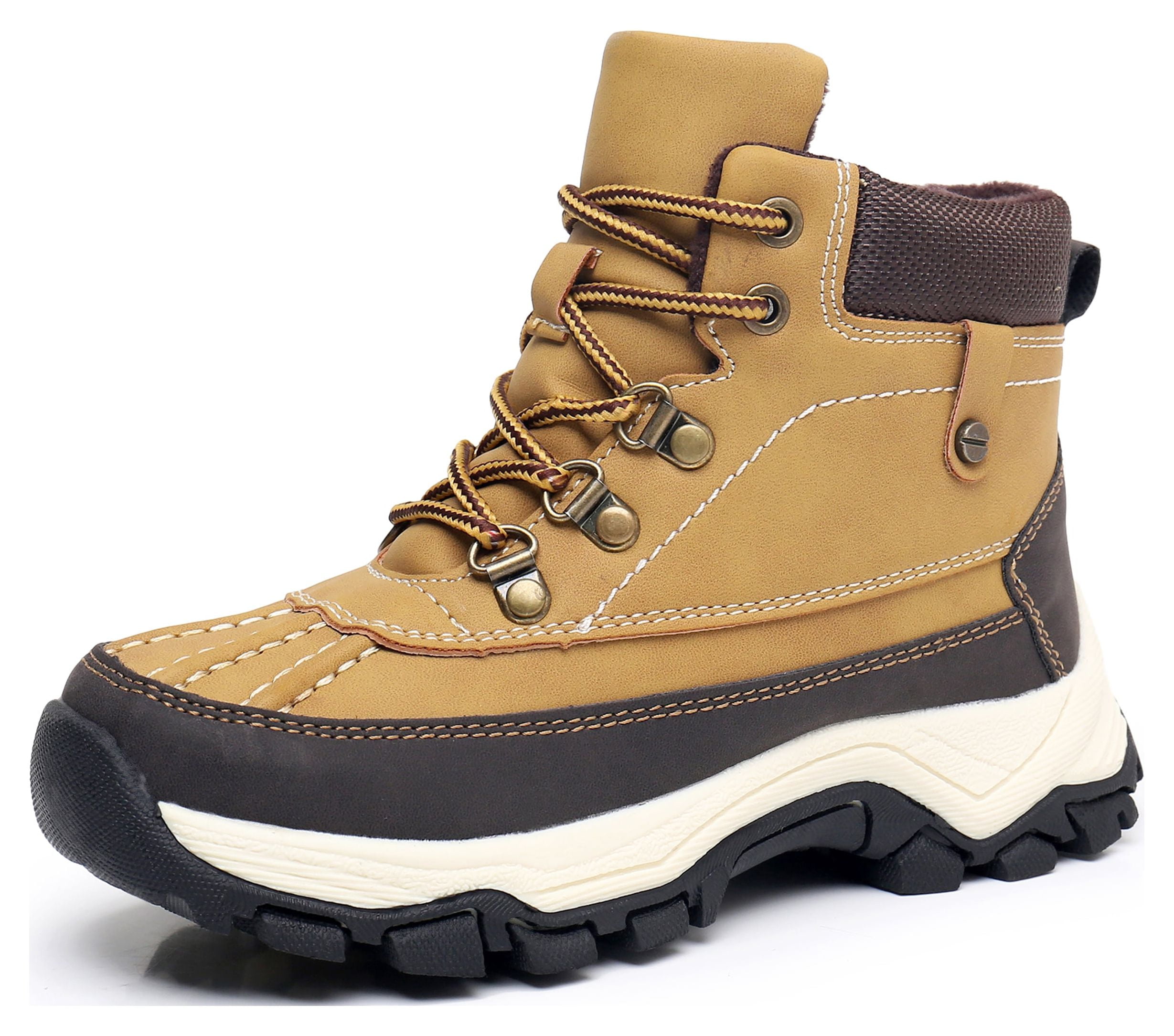 Blikcon Kids Boys Fall Early Winter Duck Boots with Side Zipper Color Camel Size 10 Toddler Walmart