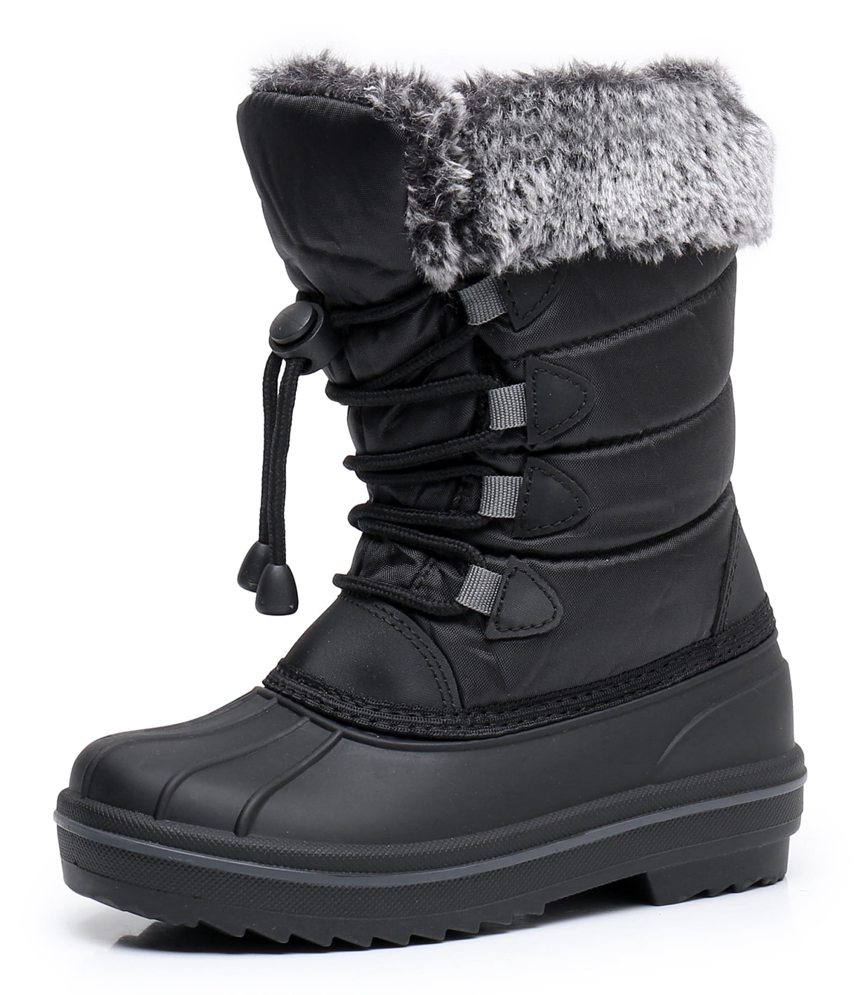 childrens fur lined waterproof boots