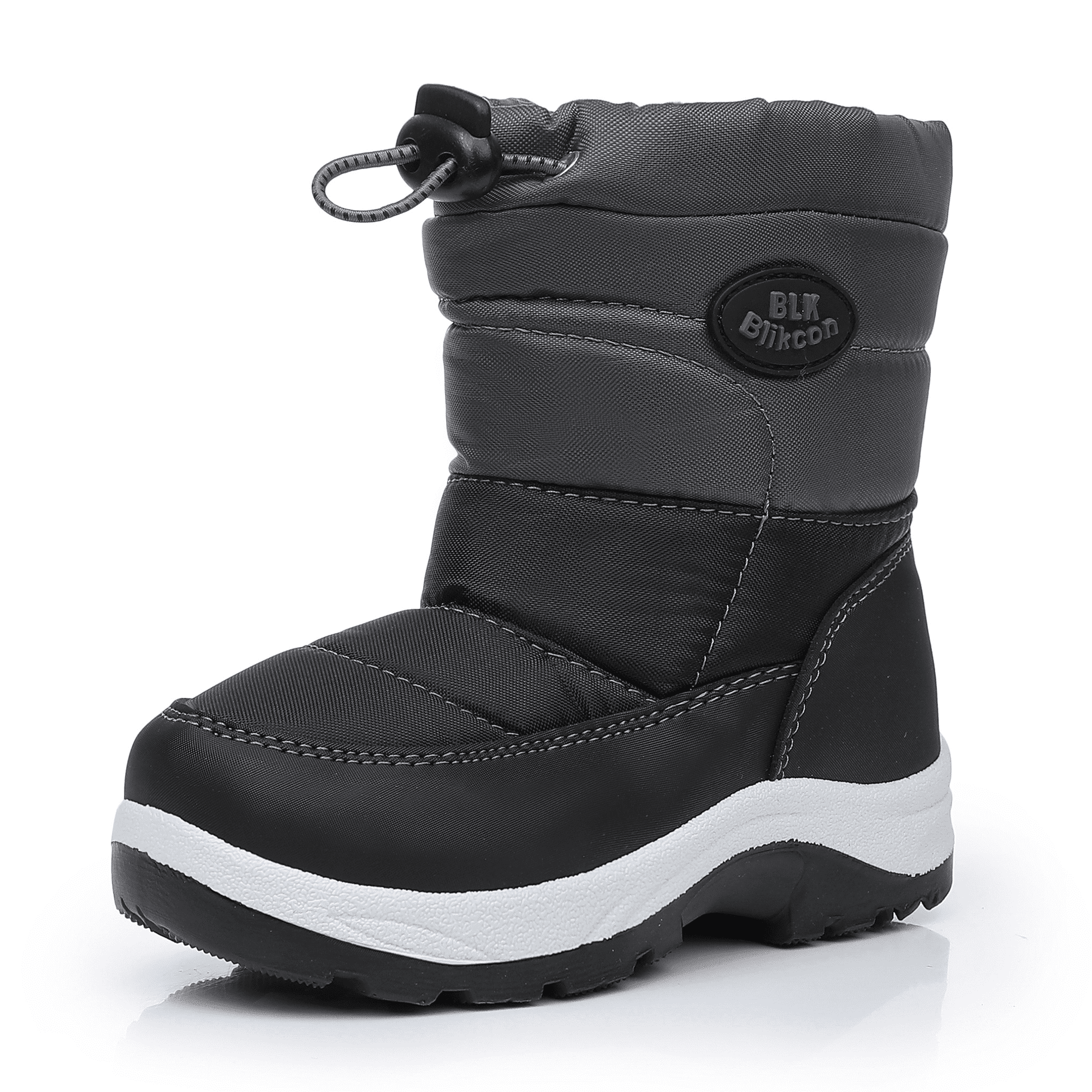 HOBIBEAR Boys' Waterproof Winter Snow Boots with Insulation