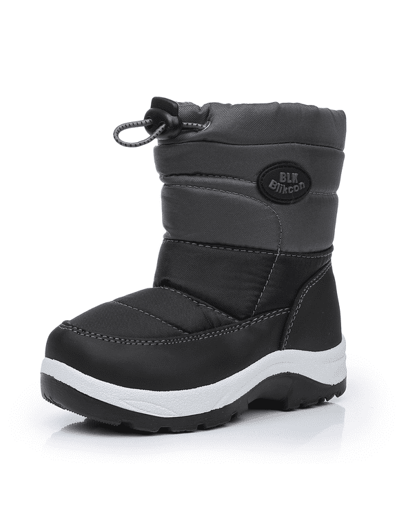 Kids Snow Boots Boys Girls Lightweight Slip Resistant Waterproof Winter Boots (Toddler/Little Kid)