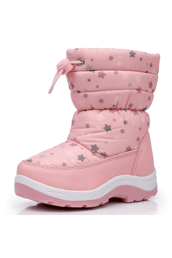 Kids Snow Boots Girls Lightweight Slip Resistant Waterproof Winter Boots (Toddler/Little Kid)