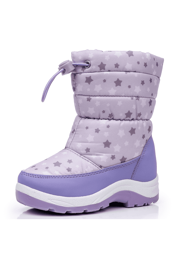 Kids Snow Boots Girls Lightweight Slip Resistant Waterproof Winter Boots (Toddler/Little Kid)