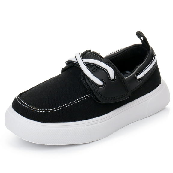 Blikcon Toddler Boys & Girls Hook And Loop Boat Shoes Lace Up Loafers (Toddler/Little Kid)