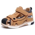 thumbnail image 1 of Blikcon Toddler Boys Sandals Closed Toe Summer Shoes For Toddler with Arch Support Outdoor(Color : camel, Size : 5 Toddler), 1 of 8