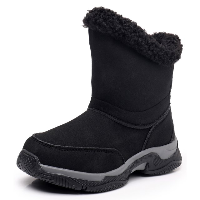 Blikcon Unisex Kids Boys Girls Faux Fur Lined Kai Winter Snow Boots