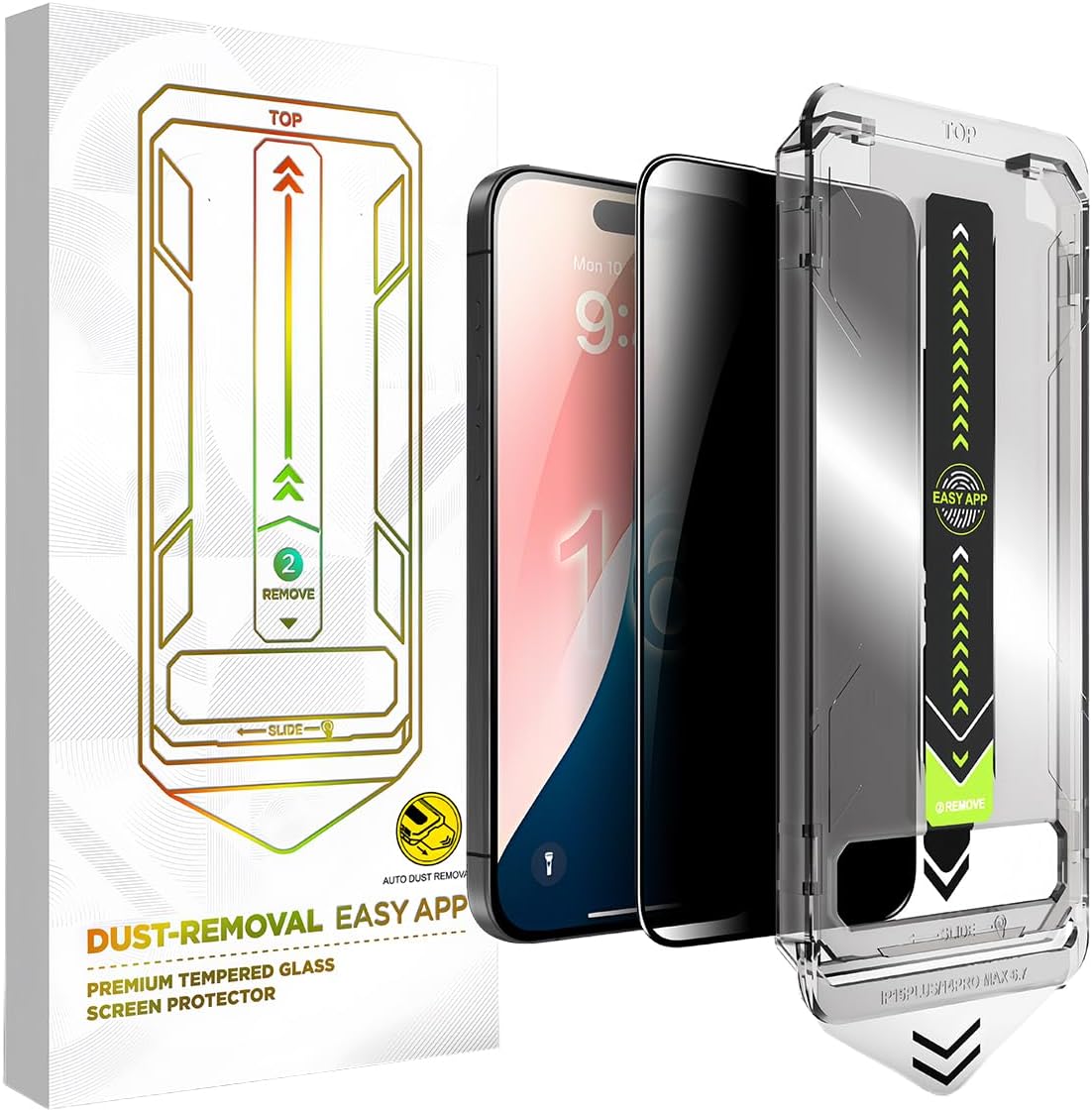 Blimbe Screen Protector for Iphone 16 Pro Max,16/15/14/13 Series, Silk