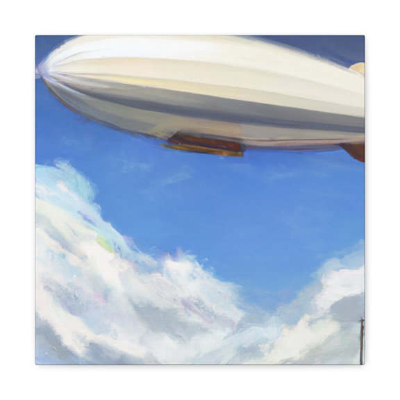 "Blimp in the Clouds" - Canvas