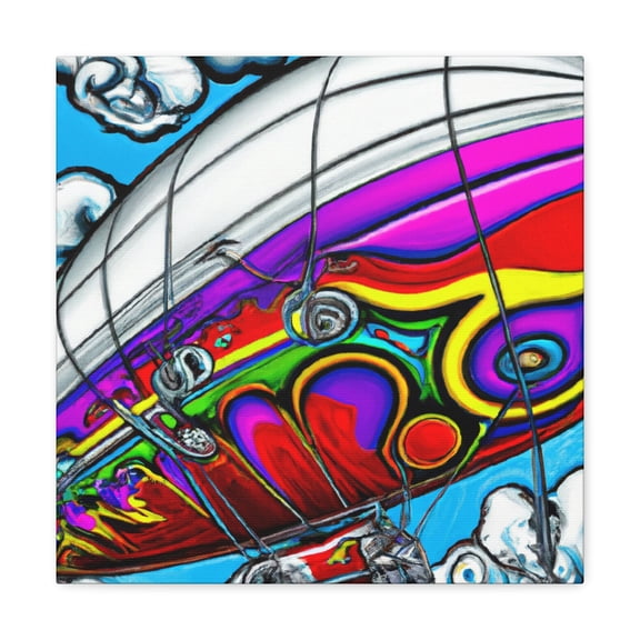 Blimp over Busytown - Canvas