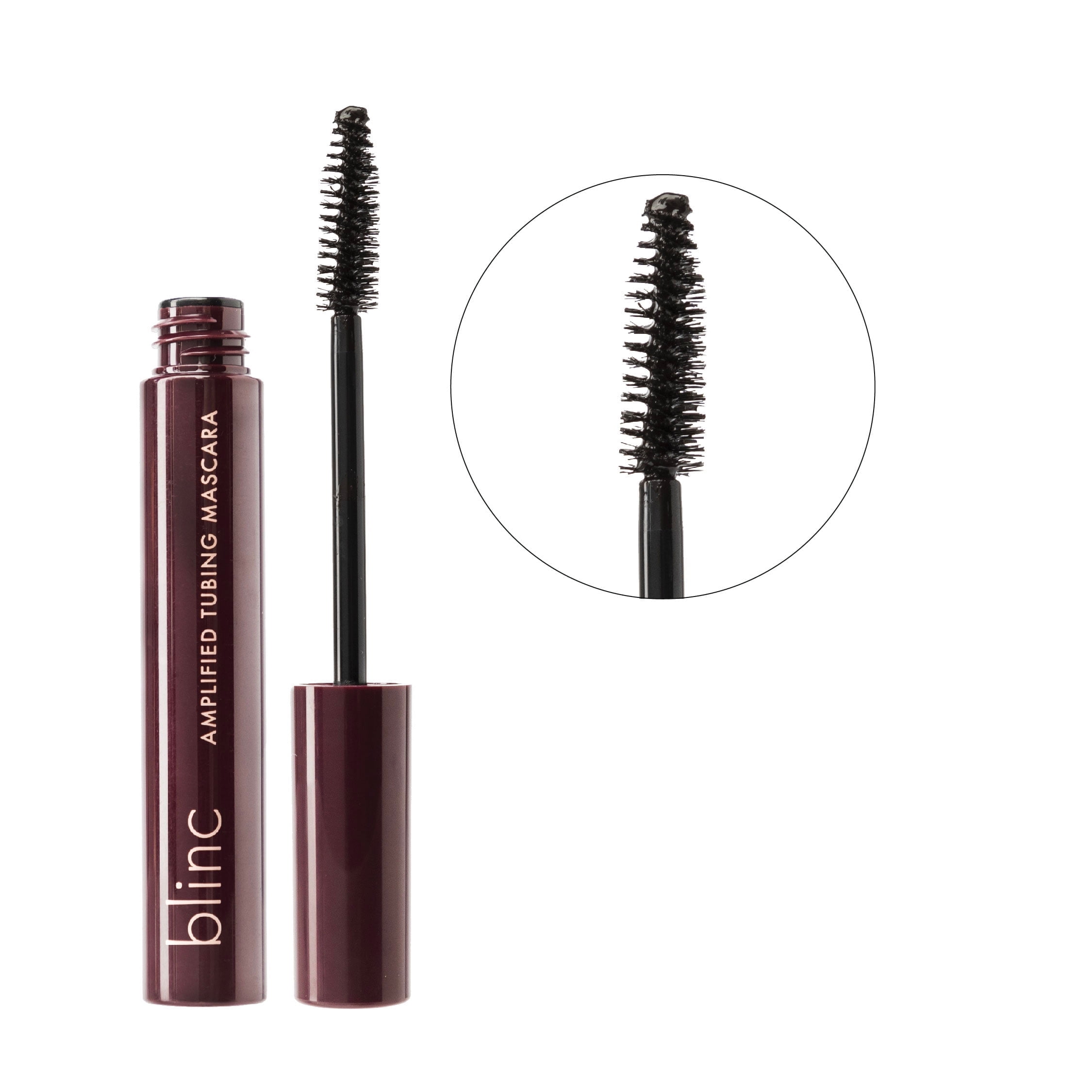 Blinc Amplified Tubing Mascara | Ultra-Longwearing Washable Mascara | Soft-Glam Volumizing, Lengthening and Defining Mascara | Gluten-Free and Cruelty-Free | 9mL / 0.30 Fl. OZ Black