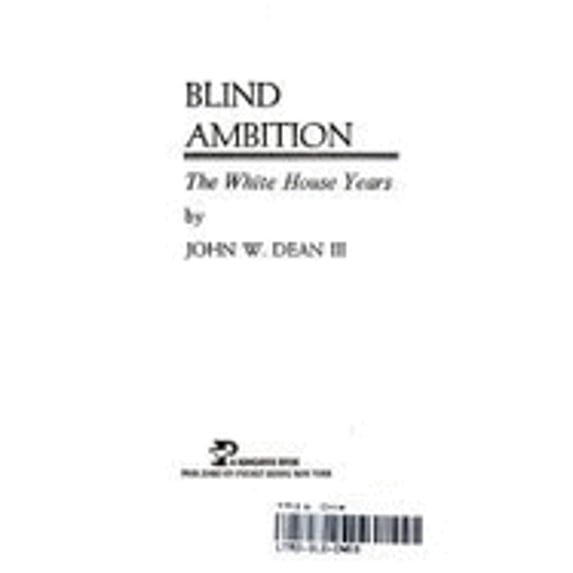 Pre-Owned Blind Ambition (Mass Market Paperback) 0671823434 9780671823436