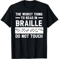thumbnail image 1 of Blind Awareness Braille Visually Impaired Disability T-Shirt, 1 of 4