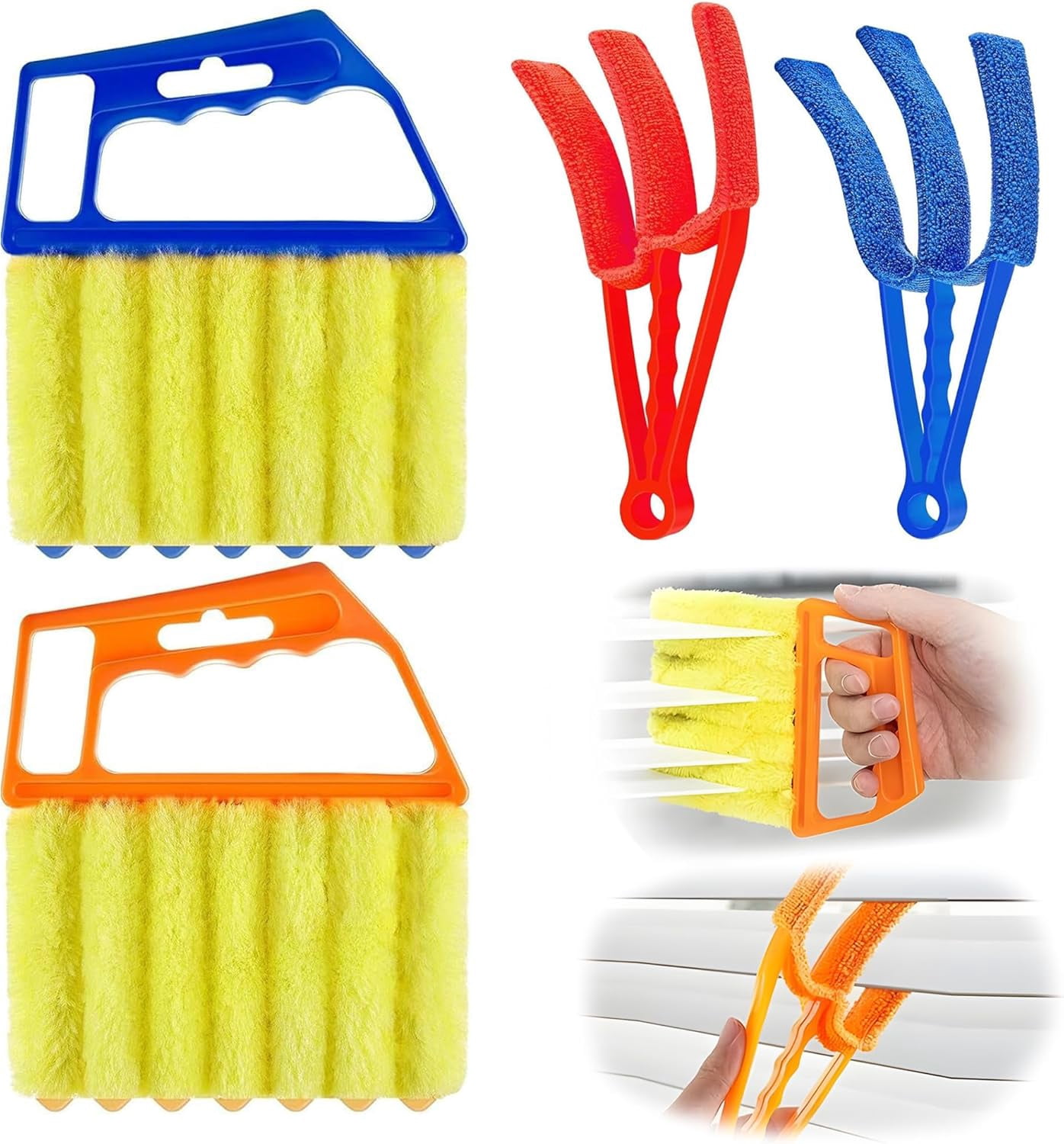 Shutter Cleaners Blind Cleaner Duster Tool, 2026 New Window Venetian Washable 7 Fingers ...