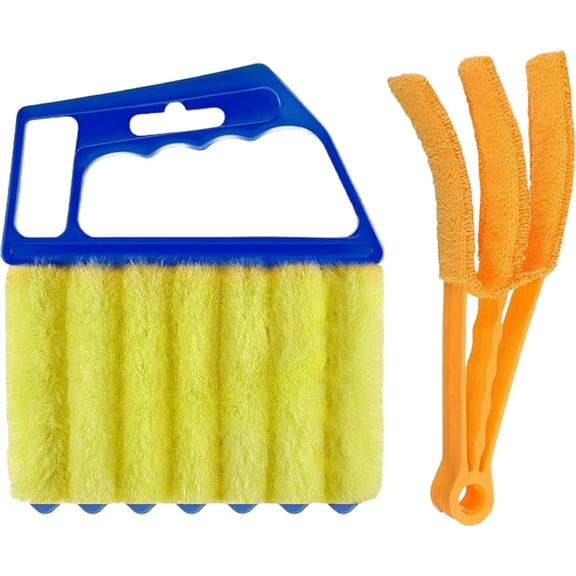 Blind Cleaner Duster Tool, Blinds Cleaner Tool, Extra Washable Blind Duster Sleeve - Microfiber Louver Cleaning Tool for Vents, Air Vent Cleaner and Dusting(2-Pack)