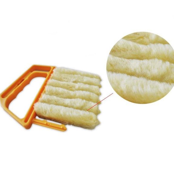 Blind Cleaner Tool, 7-Shaped Duster Brush Cleans 6 Slats at Once, Venetian Blind Cleaner with Washable Pads, Efficient Window Blind Cleaning Tool
