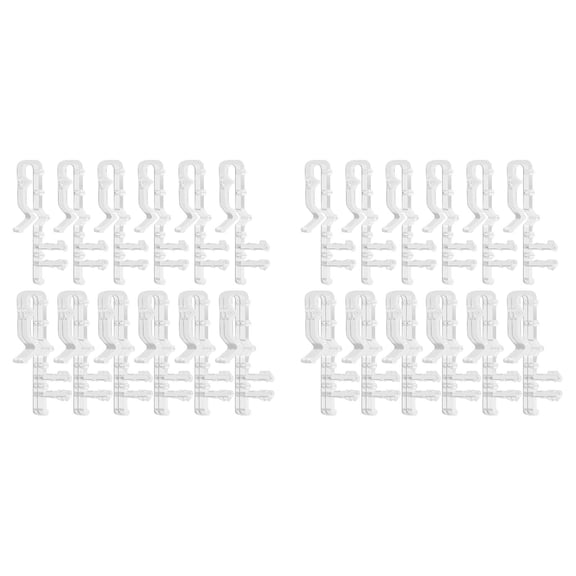 Blind Clips,Valance Clips Window Blind Clips, Clear Plastic Valances Clips, Hidden Channel Valance Clip For Horizontal Window Blinds, Hide Retainer Holder