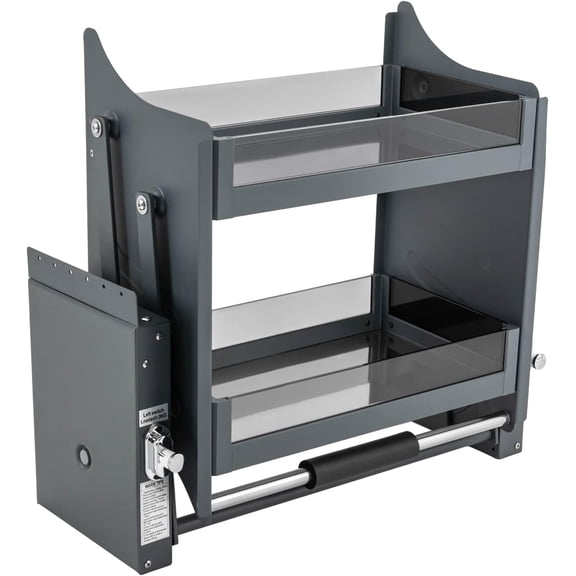 Blind Corner Cabinet Organizer - Pull Down Shelf & Spice Rack for Upper Kitchen Wall Cabinet Storage