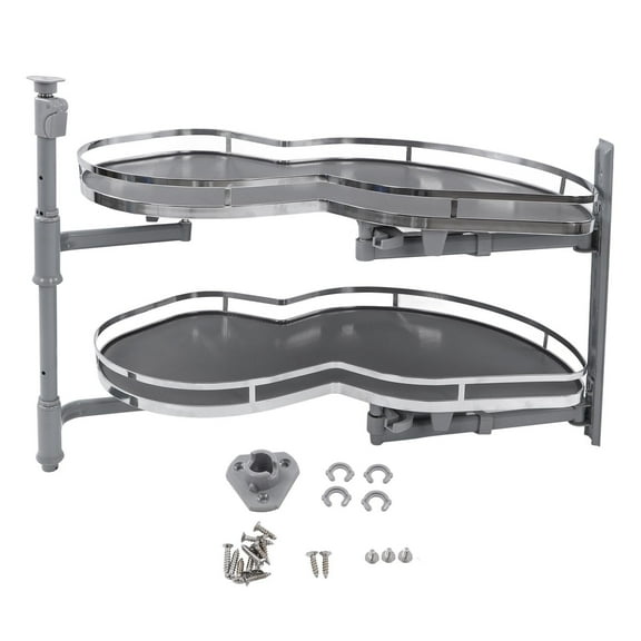 Blind Corner Cabinet Tray, Blind Corner Cabinet Shelf 2 Tier Height Adjustable Waterproof For Home