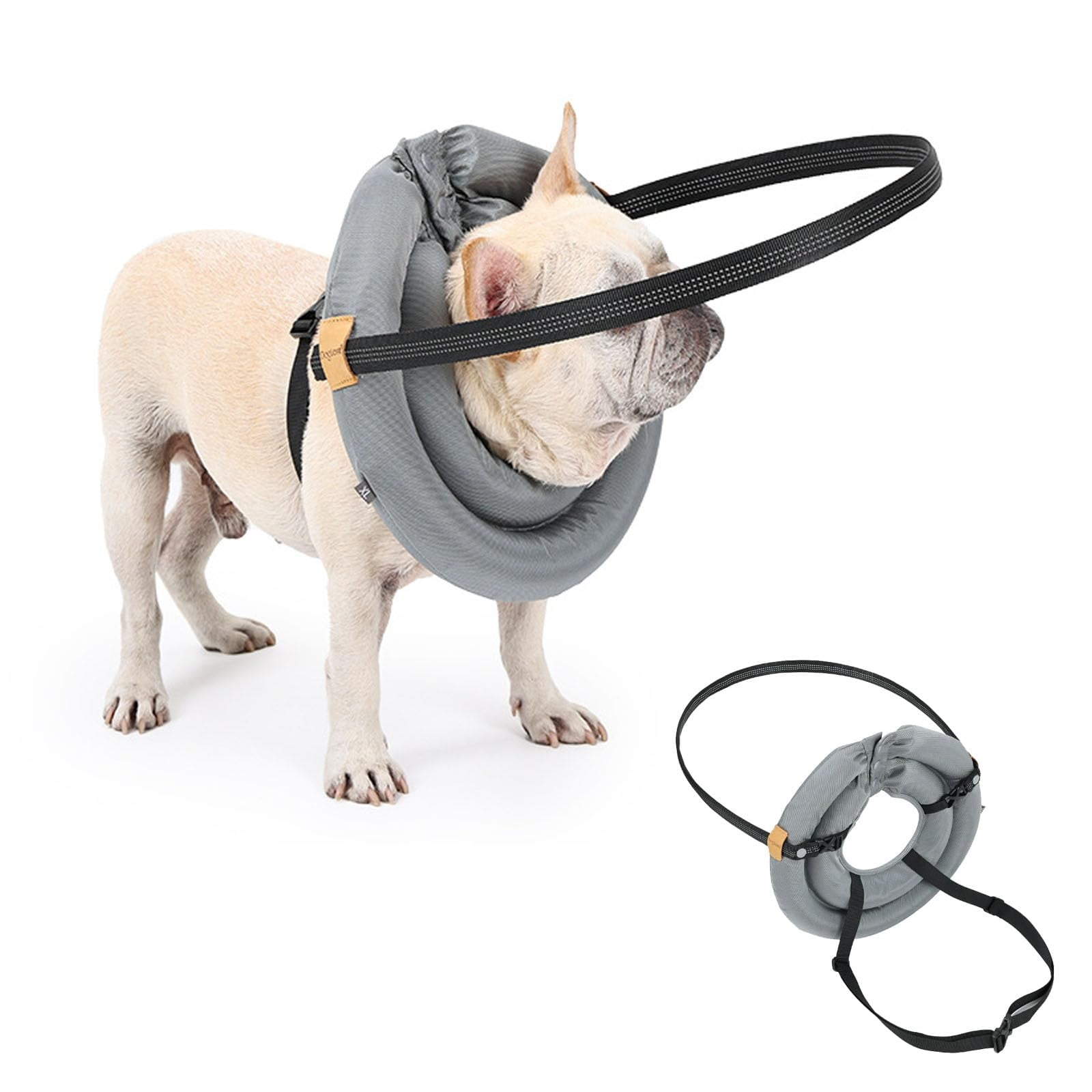 Blind Dog Harness Guiding Device, Lightweight Collar for Blind Dog, Adjustable Blind Cat Accessories, Pet Anti-Collision Ring for Protective&Build Confidence XL
