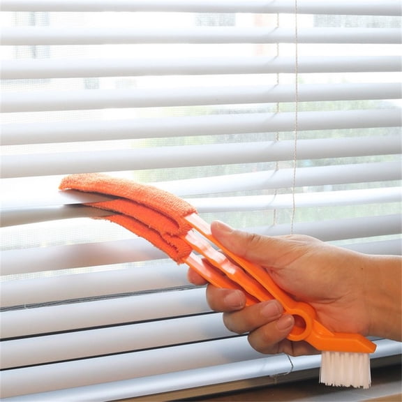 Blind Duster and Window Cleaner Brush, Extendable Dusting Tool for Vertical Blinds, Ceiling Fans, AC Vents, Baseboards and Hard-to-Reach Areas