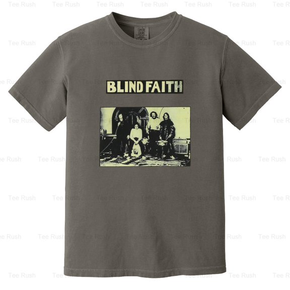 Blind Faith Self Titled Album Supergroup Rock Music Clapton Winwood BK, Comfort Color T-Shirt Unisex, up to 4XL