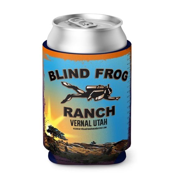 Blind Frog Ranch Can Cooler, Can Sleeve, Funny Drink Cooler, Drink Cover, Fun Beer Cooler