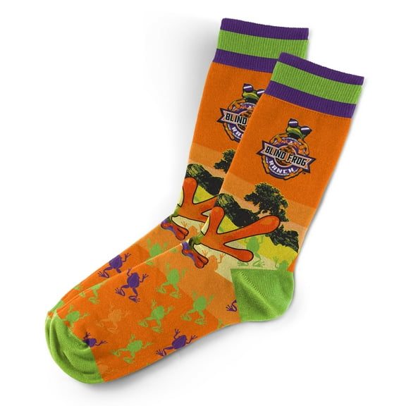 Blind Frog Ranch Socks - TV Show Novelty Crew Socks Unisex, Fun Sock Set
