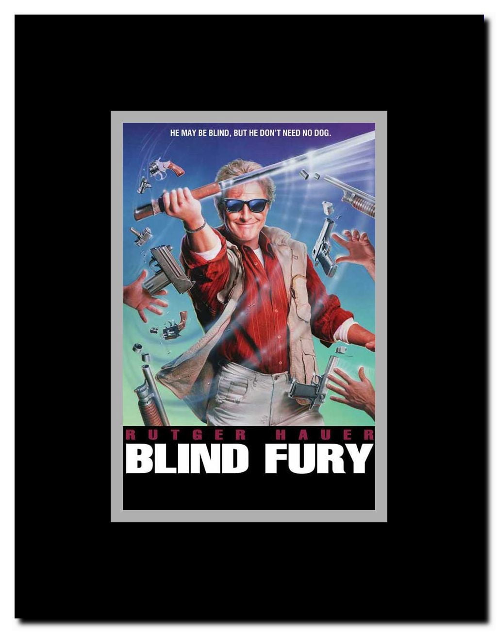 Blind Fury Framed Movie Poster