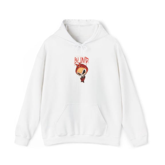Blind Gangsta Reaper 2002 Skateboard Creager 00s Vintage Classic Hoodie Print - 2XL / White