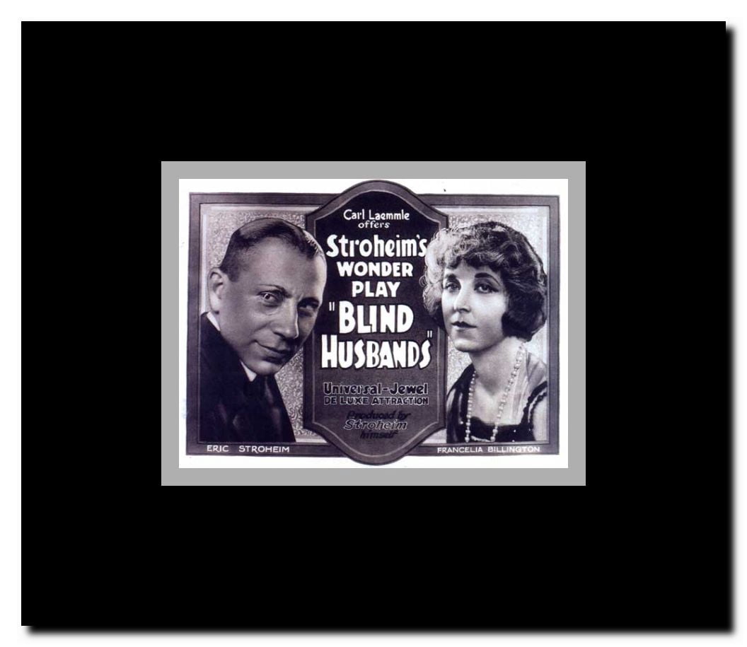 Blind Husbands Framed Movie Poster