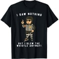 thumbnail image 1 of Blind Ice Hockey Referee – Funny Cartoon Sport T-Shirt All Size S-5Xl, 1 of 4