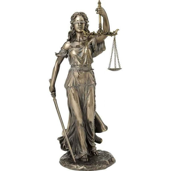 Blind Lady Justice Statue by Medieval Collectibles