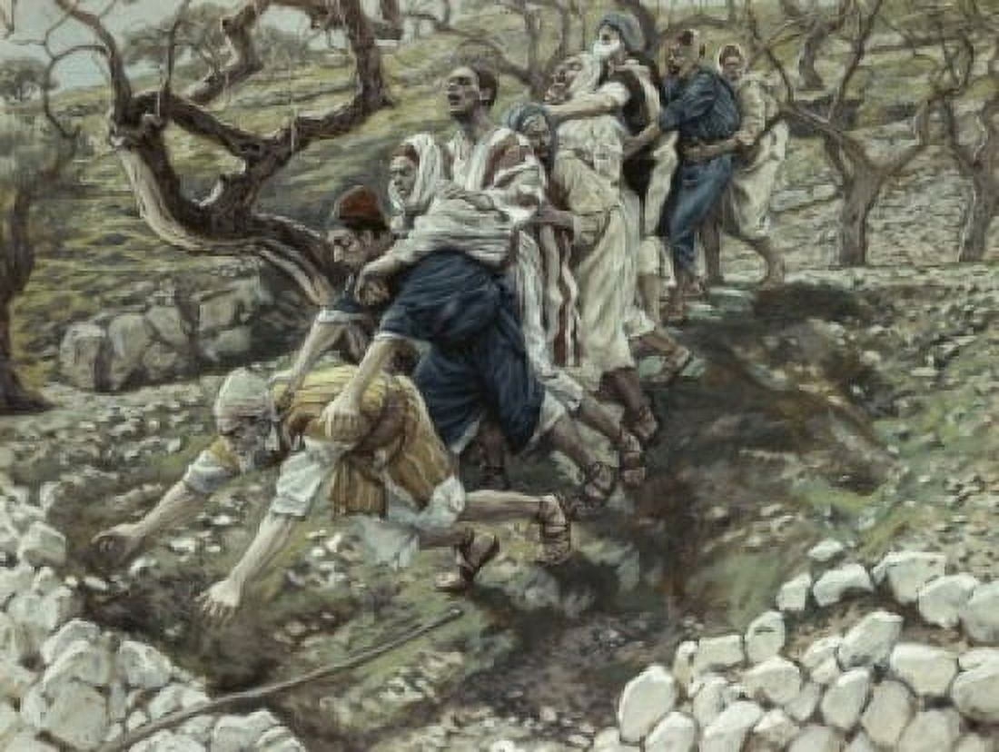 Blind Leading the Blind James Tissot (1836-1902French) Canvas Art - James Tissot (18 x 24)