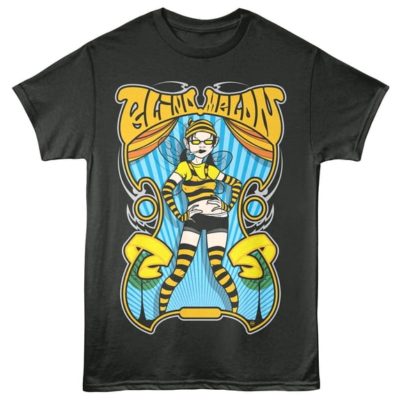Blind Melon - Bee Girl - American Classics - Gray Front Print Adult Short Sleeve T-Shirt