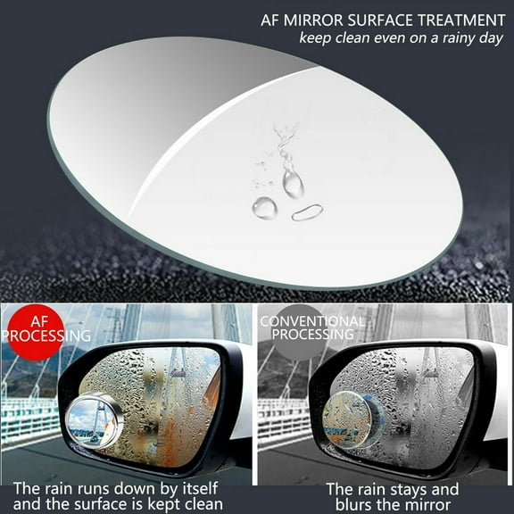 Blind Mirror,Round Side Rearview Side Wide Round Rear Side Wide Mirror Round Side 2 X Car Side Rearview Mirror Car Blind Mirror Adjustable Rear Round Mirror Mirror Adjustable