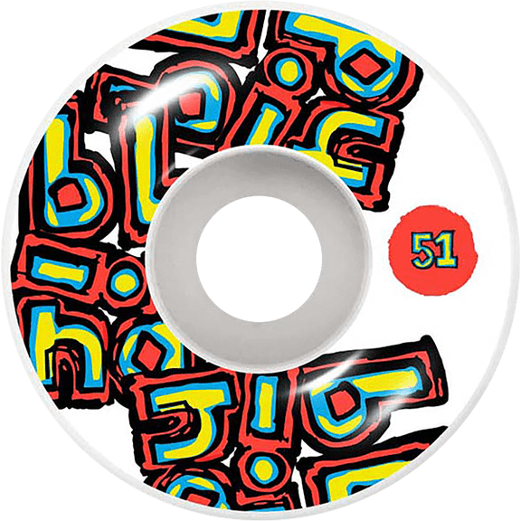 Blind Og Stacked Skateboard Wheels 51mm White/White