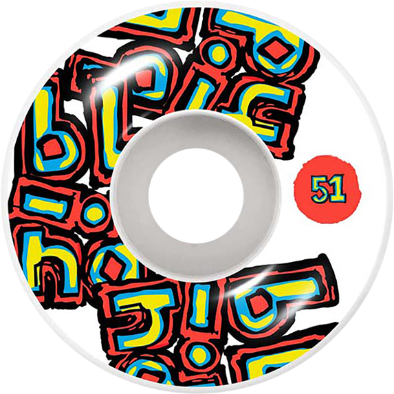 Blind Og Stacked Skateboard Wheels 51mm White/White