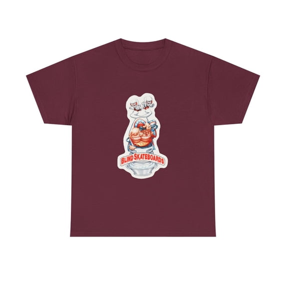 Blind Red Eye Keg Revolution Gonz 02 Skateboard 00s Vintage Classic TShirt Print - Maroon / S