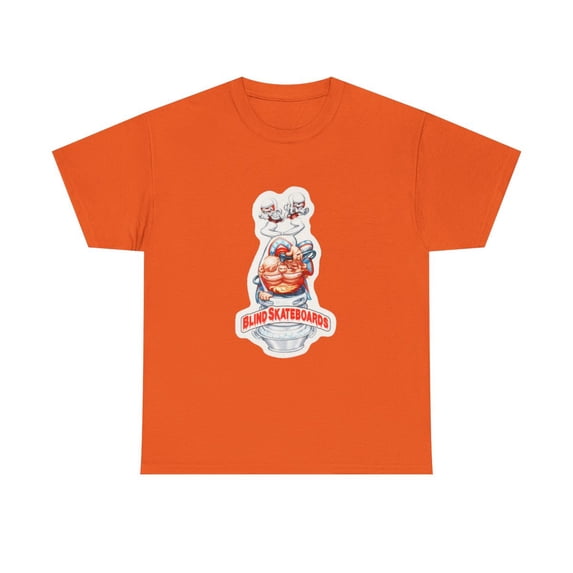 Blind Red Eye Keg Revolution Gonz 02 Skateboard 00s Vintage Classic TShirt Print - Orange / XL