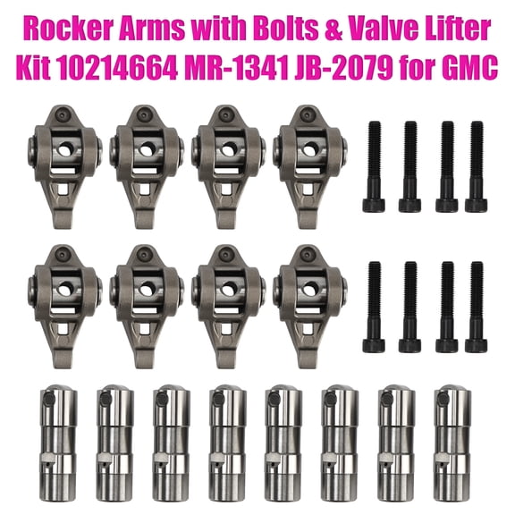 Rocker Arms with Bolts & Valve Lifter Kit 10214664 MR-1341 JB-2079 for GMC