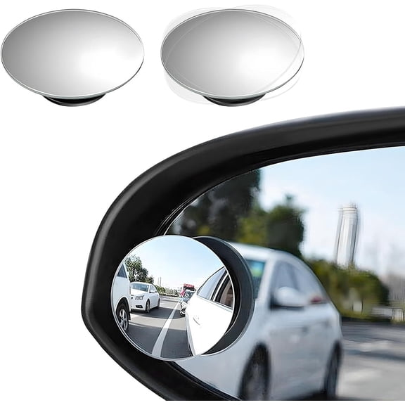 Blind Spot Mirror for Car,2 Pack Blindspot Mirror for Car,Round Mirror,2" Rearview Mirror Accessories,Round HD Glass Frameless Convex Rear View Mirror, Pack of 2
