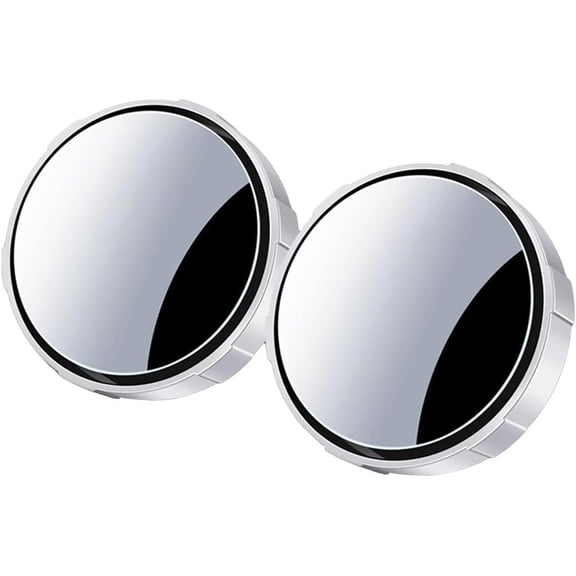 Blind Spot Mirror for Car with Round HD Glass and ABS Housing, 360 Convex Side View, 2 Pack