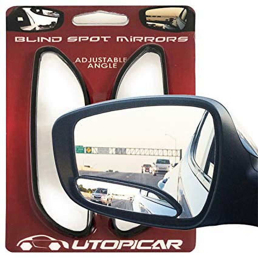  Utopicar Blind Spot Car Mirror - Convex Blindspot Mirrors for  3x Larger Image, Engineered Design for Side Mirror (Blindspot), Frameless -  Rear View Blind Spot Mirrors (2 Pack) : Automotive