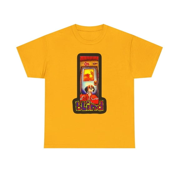 Blind Tim Gavin Dog Pound Skate Mad Skateboard Classic Retro T Shirt Print - Gold / XL