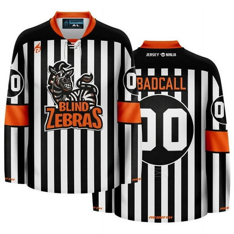 Blind Zebras Funny Hockey Jersey Walmart