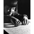 thumbnail image 1 of Blind boy reading Braille Poster Print (18 x 24), 1 of 4
